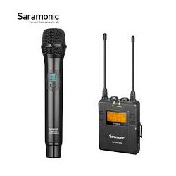 Saramonic-Microphone sans fil UwMic9 Kit4 UHF, pour caméscopes, caméra vidéo, IL, Nikon, Sony DSLRs