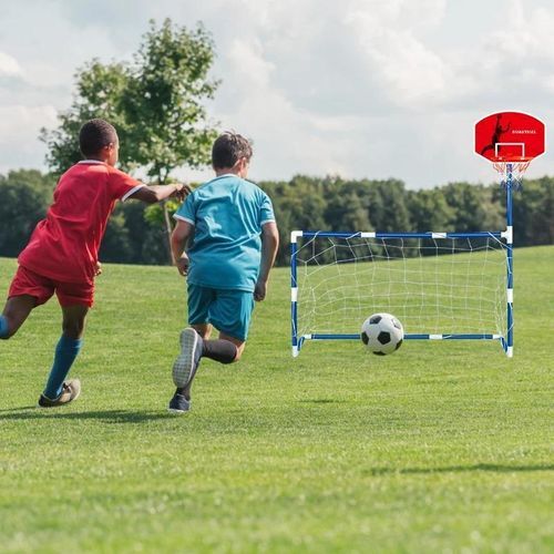Jeu de Sport 2 en 1 Pour Enfants - Mini poteau et panier Basketball