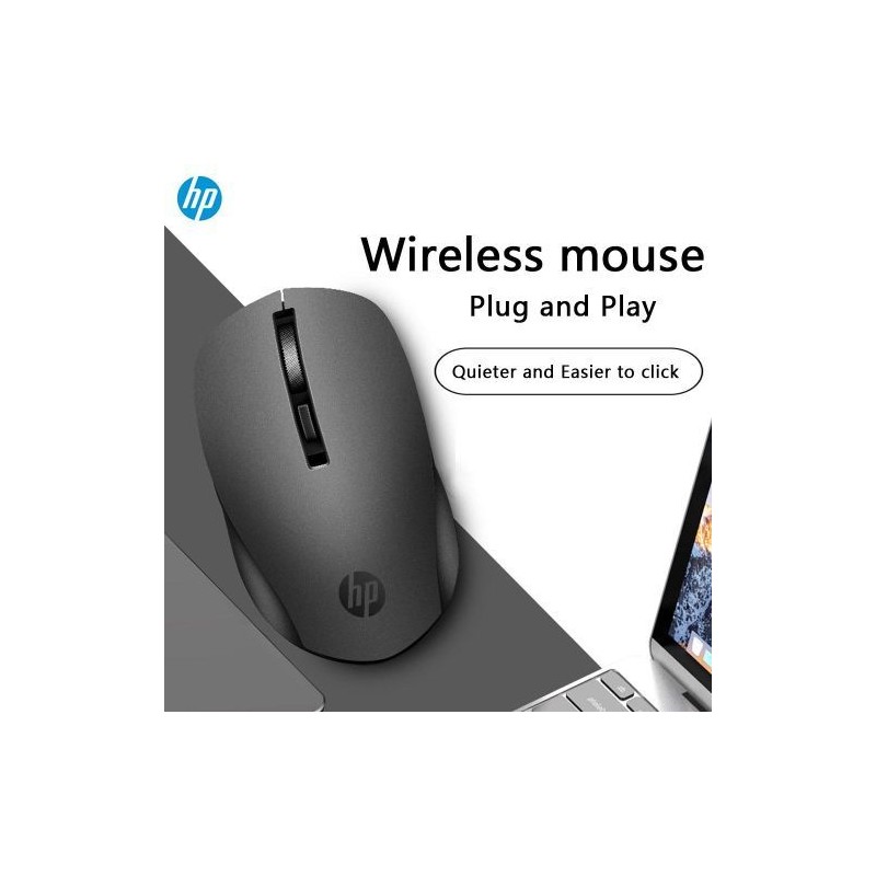 Hp Souris HP S1000 Plus Silencieux USB Sans Fil-noir