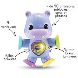 V-Tech Théo, Mon Hippo Pirouette - Jouet Interactif - 3-24 Mois