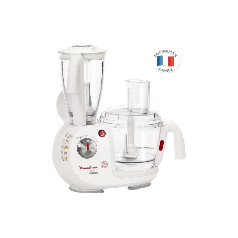 Moulinex Robot Odacio - Fp7331Bm - 1000 W - 27 Fonctions - Capacité Bol Principal 3L - Blanc