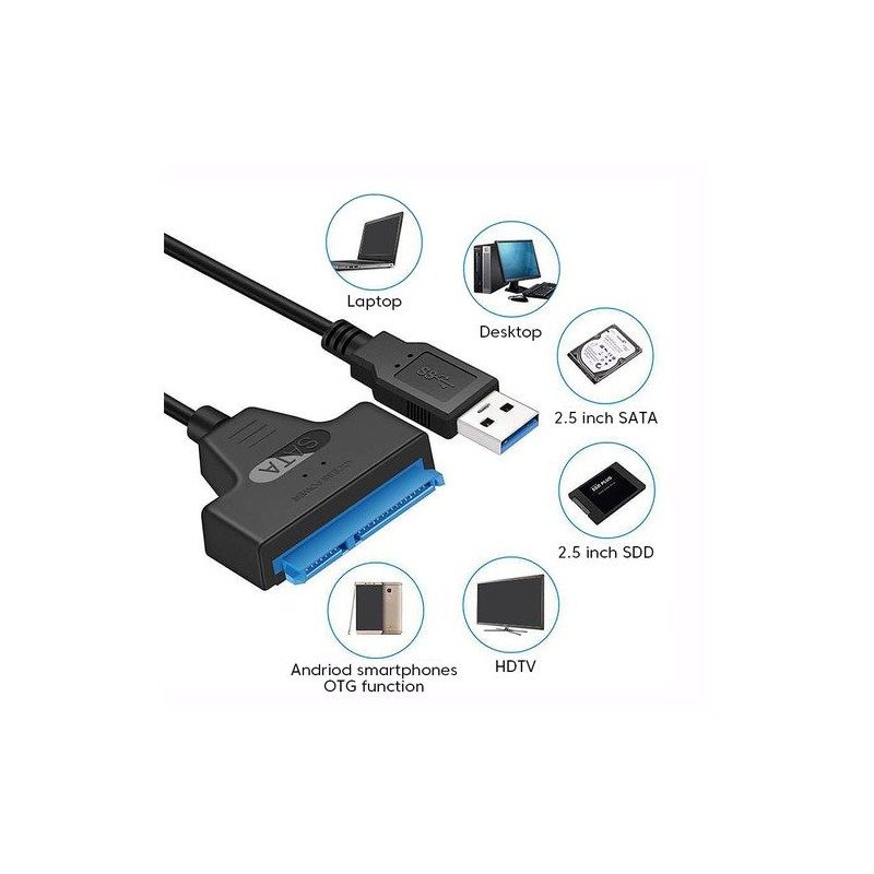 Adaptateur USB 3.0 Vers Disques Durs SSD SATA 2