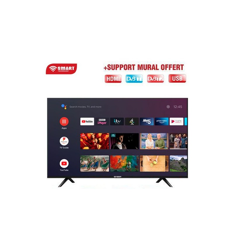 SMART TECHNOLOGY Android TV LED - 42" Full HD -  Android 12- Noir