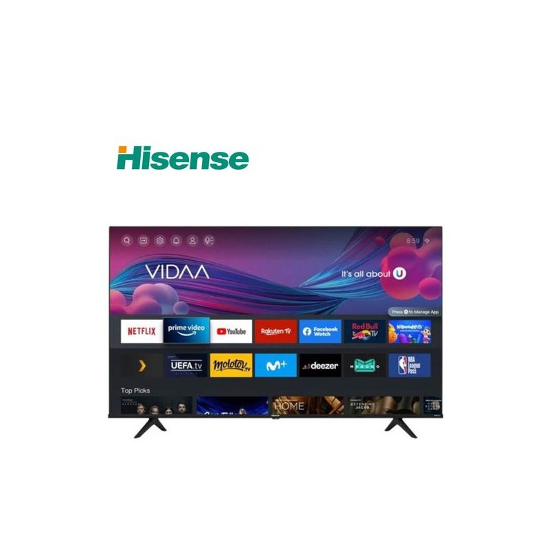 Hisense Smart TV LED - 58'' 4K Ultra HD - H58A6H - VIDAA - Noir