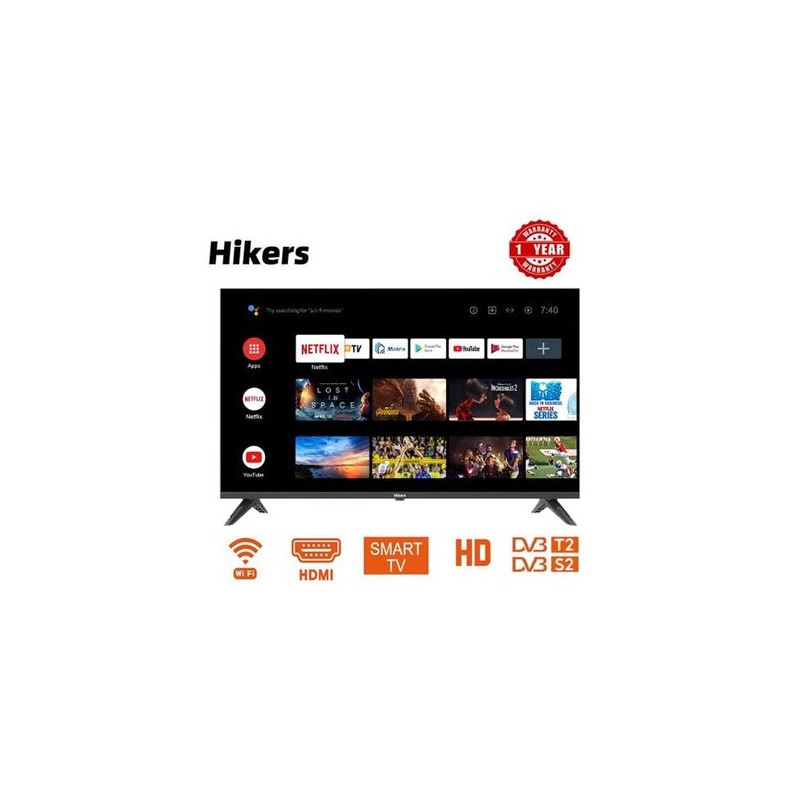 Hikers Android TV LED – 32’’ HD – IC-HK32D2-S – Noir