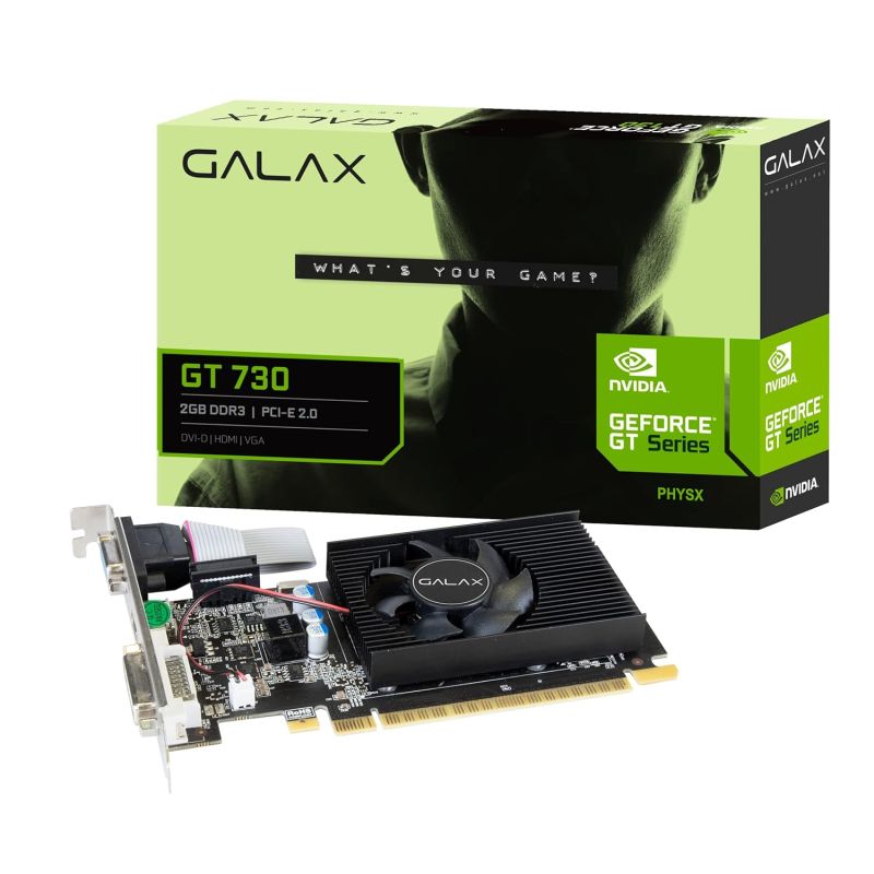 Galax GeForce GT 730 4 Go DDR3 128 bits LP (profil bas) HDMI/DVI/VGA