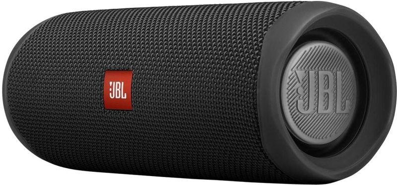 JBL Flip 5 – Enceinte Bluetooth portable robuste – Conception étanche pour piscine & plage – 12 heures d'autonomie – Son unique de JBL – Noir