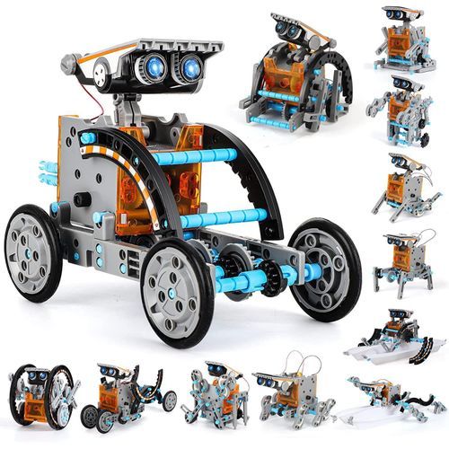 Ensemble de robot solaire 12 en 1, jouets éducatifs de construction pour enfants