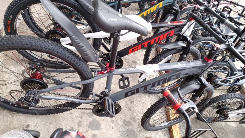 Vélo VTT GITMA 24 Pouces | Idéal Jeunes & Adolescents | 21 Vitesses | Freins à Disque