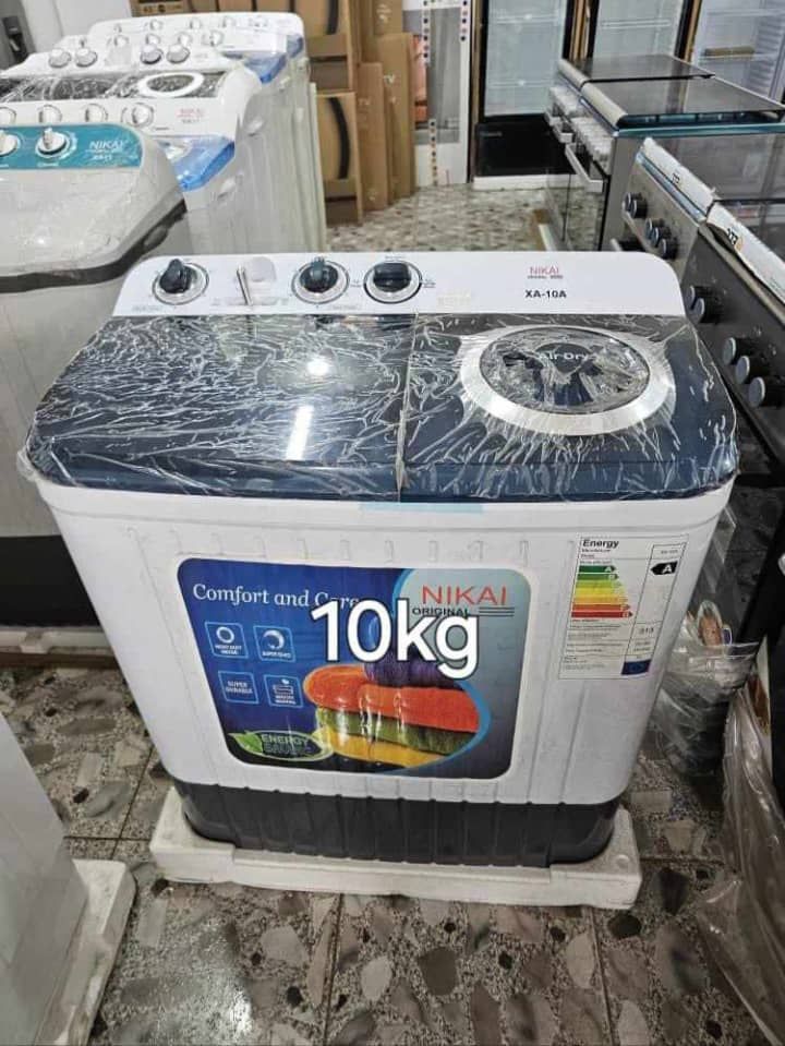 Lave-linge Semi-Automatique Nikai 10kg